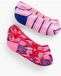 Talbots - Floral Paradise 2-pack No Show Socks - Lyst