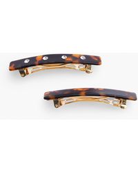 Talbots - Tortoiseshell Barrette Set - Lyst