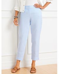 Talbots - Seersucker Perfect Crops Pants - Lyst