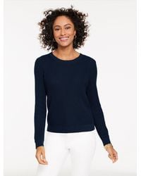 Talbots - Shaker Stitch Crewneck Sweater - Lyst
