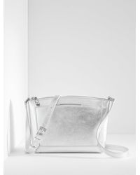 Talbots - Darcy Metallic Pebble Leather Crossbody Bag - Lyst