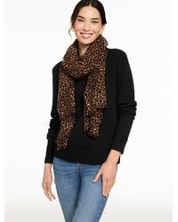 Talbots - Fringe Wool Wrap - Lyst