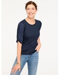 Talbots - Elbow Sleeve Knot Top - Lyst