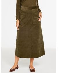 Talbots - Corduroy Fit & Flare Skirt - Lyst