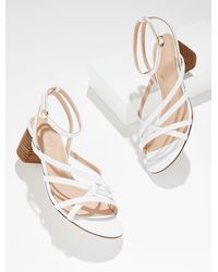 Talbots - Lina Strappy Block Heel Sandals - Lyst