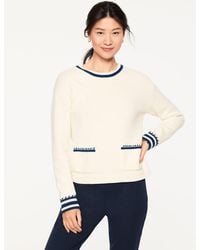 Talbots - Crochet Crewneck Sweater - Lyst