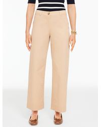 Talbots - Wide Ankle Heritage Twill Pants - Lyst