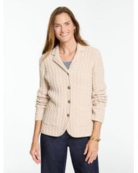Talbots - Cable Knit Blazer - Lyst