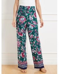 Talbots - Wide Leg Pull-on Pants - Lyst