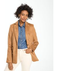 Talbots - Faux Suede Blazer - Lyst