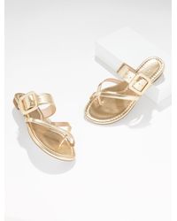 Talbots - Camy Buckle Slides - Lyst
