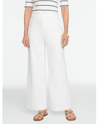 Talbots - Relaxed Wide Leg Sailor Ankle Jeans - Lyst