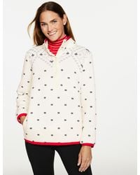 Talbots - Sherpa Mockneck Pullover Sweater - Lyst