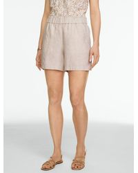 Talbots - Washed Linen Pull-on Shorts – Cross-dyed - Lyst