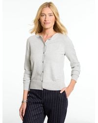 Talbots Occasion Crewneck Cardigan Sweater in Black | Lyst