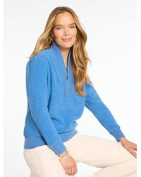 Talbots - Microfleece Quarter-zip Pullover Sweater - Lyst