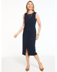 Talbots - Polished Crepe Sheath Dress - Lyst
