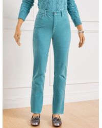 Talbots - Stretch Corduroy Straight Leg Pants - Lyst