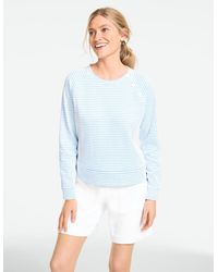 Talbots - Snap Button Crewneck Sweatshirt - Lyst