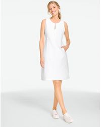 Talbots - Diamond Jacquard Zip Front Dress - Lyst