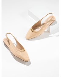 Talbots - Whitley Raffia Slingback Flats - Lyst