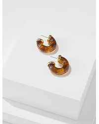 Talbots - Resin Hoop Earrings - Lyst