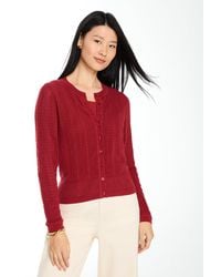 Talbots - Pointelle Charming Cardigan Sweater - Lyst