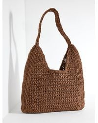 Talbots - Raffia Hobo Bag - Lyst