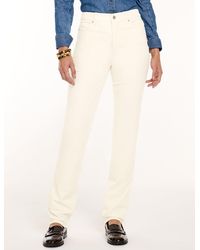 Talbots - Stretch Corduroy Straight Leg Pants - Lyst