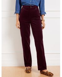 Talbots - Stretch Corduroy Relaxed Straight Leg Pants - Lyst