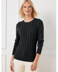 Talbots - Soft Cable Knit Crewneck Sweater - Lyst