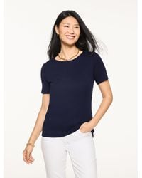 Talbots - Pima Cotton Crewneck T-shirt - Lyst