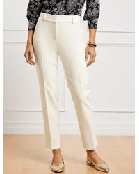 Talbots - Hampshire Lightweight Double Cloth Straight Ankle Pants - Lyst