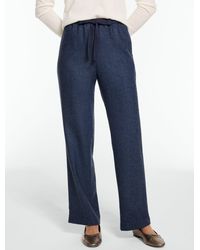 Talbots - Wool Blend Straight Leg Pull-on Pants - Lyst
