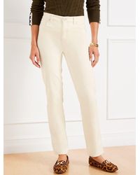 Talbots - Stretch Corduroy Straight Leg Pants - Lyst