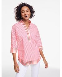 Talbots - Dolman Sleeve Poplin Tunic Top - Lyst