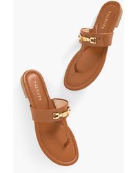 Talbots - Gia Bamboo Thong Sandals - Lyst