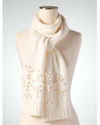 Talbots - Snowflake Bobble Stitch Scarf - Lyst
