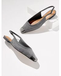Talbots - Whitley Suede Slingback Flats - Lyst