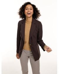 Talbots - Single Button Twill Blazer - Lyst