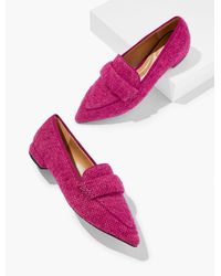 Talbots - Scarlet Tweed Pointed Toe Loafers - Lyst