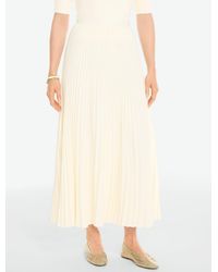 Talbots - Crepe Pleated Fit & Flare Skirt - Lyst