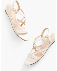 Talbots - Capri Nappa Wedge Sandals - Lyst