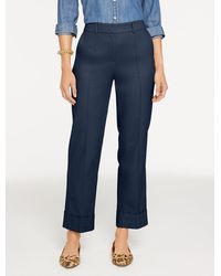 Talbots - Aiden Twill Straight Ankle Pants - Lyst