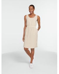 Talbots - Lightweight Woven Stretch Sleeveless Seersucker Dress - Lyst