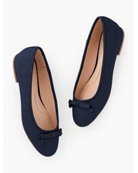 Talbots - Madison Quilted Nappa Ballet Flats - Lyst