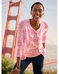 Talbots - Charming Cardigan Sweater - Lyst