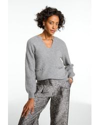 Talbots - Horsebit Split Neck Sweater - Lyst