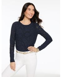 Talbots - Long Sleeve Crewneck T-shirt - Lyst