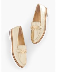 Talbots - Laura Link Leather Loafers - Lyst